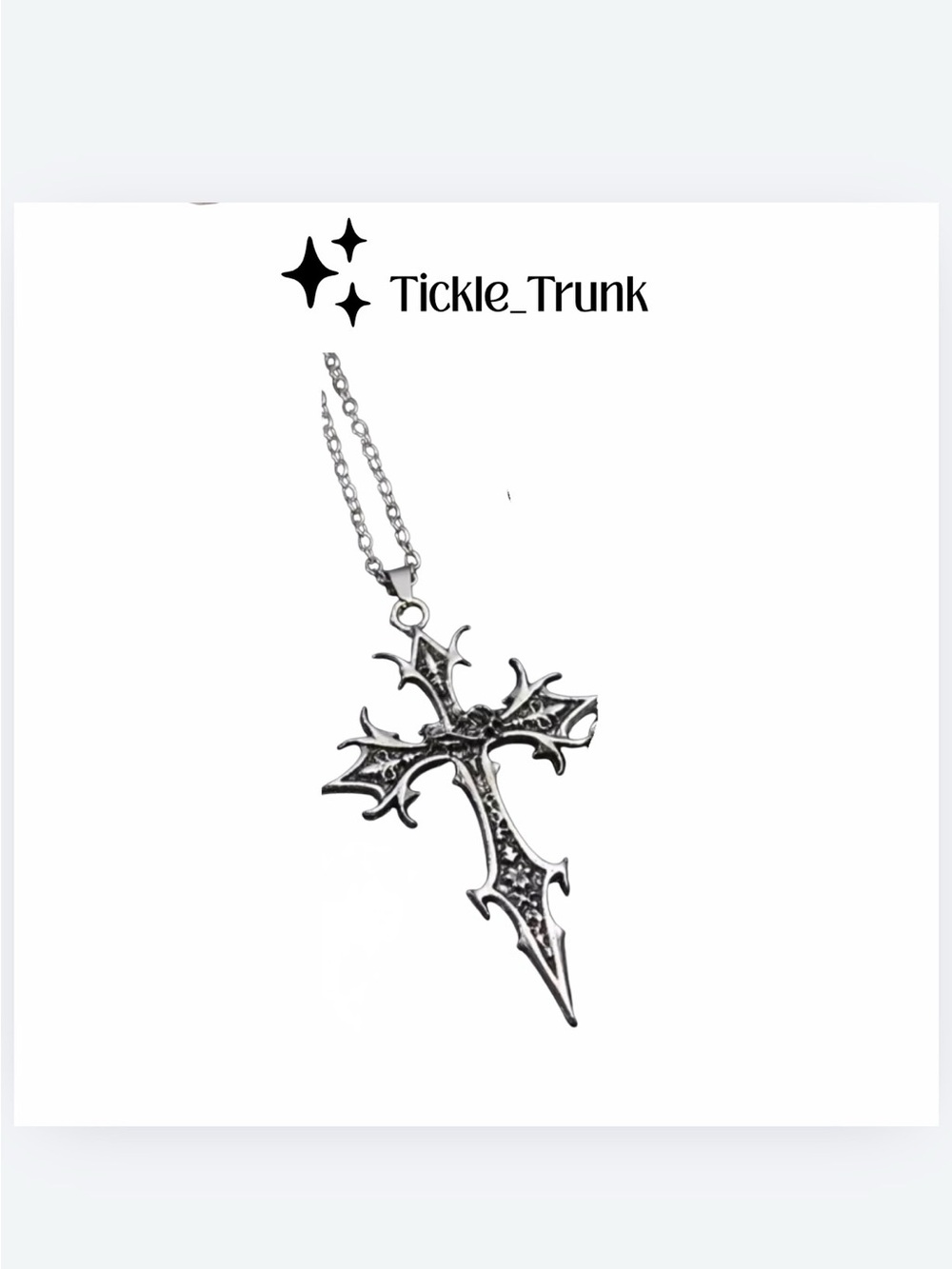 ⭐️ Gothic Cross Pendant Necklace New